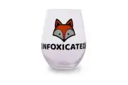 "Infoxicated" Oversized Stemless Wine Glass | Holds 20 Ounces