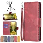 For Google Pixel 8A 8 8 Pro 7A 7 7 Pro 6 6 Pro Plain Leather Wallet Flip Case