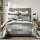 Quilts King Size, King Quilt Bedding Set Bedspread, 100% Cotton Patchwork Quilt