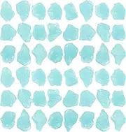 FOMIYES Glow in The 100pcs Pebble Stones for Plants Vases Walkway Pathway Backyard Aquarium Fish Tank Potted Plant Fairy Garden Decoration Sky-Blue