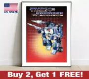 Transformers G1 Mirage Box Artwork Poster 18" x 24" Print 80s Retro Wall Art