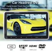 1Pcs 10.1" Car Headrest Monitor DVD Video Player LCD Screen Touch Button Stereo
