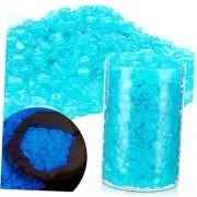 1925 Pcs Glow in The Dark Rocks Stones Glowing Pebbles Luminous Fish Tank Blue