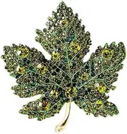[Generic] Maple Brooch For Women Sparkly Brooch Pin Maple