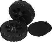 7 Heavy Duty Plastic Grill Wheels Double Pack for Bbq Cart Dishwasher Mower Swivel Stem Casters Heat Resistant