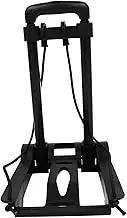 DOITOOL Portable Collapsible Grocery Cart Foldable Utility Trolley with Double Wheel Design Elastic Cord for Lightweight Hand Truck for Shopping and Travel