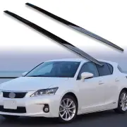FYRALIP Gloss Black Side Skirt Extension Rocker Panel Lip For Lexus CT ZWA10