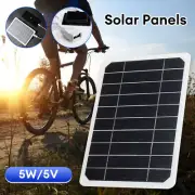 5V 5W Portable Solar Panel DIY Module Outdoor Camping Hiking Phone Charger