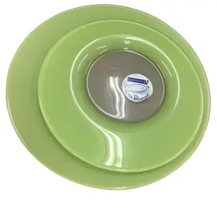 【大正餐具批發】法國製 Luminarc 樂美雅 強化玻璃 范雪芙綠平盤 盤子 26cm、22.5cm