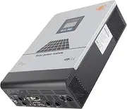 Fdit Solar Power Inverter, 5KW Inverter DC48V MPPT80A to AC220V 50Hz with LCD Display for Home, School, Industrial Areas, and Outdoor Activities