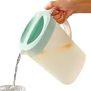 Ice Drink Container, Jug for Fridge Door, 2500 ml Drinks Container, Water Glass, Shatterproof with Lid and Spout for Lemonade, Juice, Milk