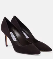 [Jimmy Choo] Jimmy Choo Romy 85 suede pumps AU 12 brown