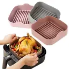 Air Fryer Silicone Pot Microwave Grill Pan Baking Bread Cake Basket Kitchen Set