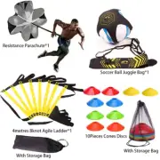 Football Speed Agility Ladder Soccer Ball Juggle Bag Auxiliary Circling Training