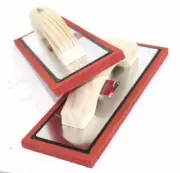 Lot Two 12" x 4" Rubber Sponge Grout Float Tile Hand Trowel Tools w/Wood Handle