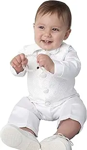 [Vivaki] 4 Piece Leo Christening Suit in White