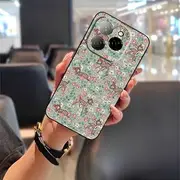 Phone Case Compatible with Tecno Spark20 Pro 5G, Silicone Anti-Knock Protective Shockproof Cute Design Phone Pouch Oil Painting TPU