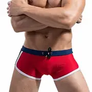 Men's Swimwear Swim Trunks Swim Briefs Drawstring Color Block Breathable Soft Stylish Simple White Yellow