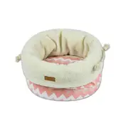 TOUCHDOG Snowflake Premium Designer Jute Bag Nest Cats & Dogs - Pink