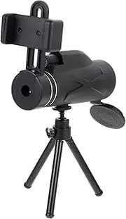 Uonlytech 1 Set High Magnification Night Vision Viewing Telescope with Phone Clip for Outdoor Activities Like Climbing Hunting and Game Watching Images and Easy to Use Random Color