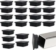 [Dusehu] Square End Caps | Square End Plug Tubing Inserts - Portable Chair Glide Floor Protectors, Fence Post Pipe Caps for Chair Furniture Floor