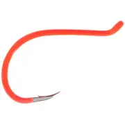 GAMAKATSU OCTOPUS HOOK - FLUORESCENT RED Fly Tying & Fishing Hooks Size 2 4 6 8