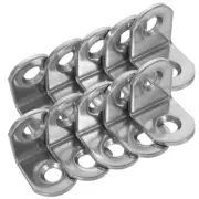 10 Pcs Stainless Steel Corner Code Wood Bracket Brackets for Shelves