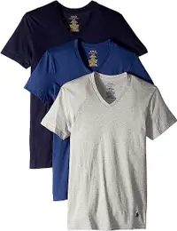 在飛比找Yahoo奇摩購物中心優惠-Polo Ralph Lauren 男棉質彈性V領T衫3件裝