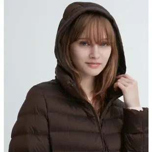 [ 🇯🇵直購] 零碼特價XS Uniqlo 750*超輕羽絨 連帽 長外套 長大衣 女裝 DARK BROWN