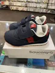 Boy's Sneakers Jazz HL NVY/RED 10 1/5 W