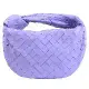 BOTTEGA VENETA 651876 Mini Jodie 小羊皮手提包.淺紫