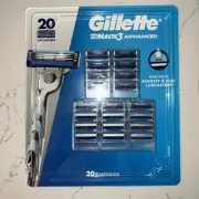 Gillette Mach3 Advanced Razor Blade Refill Cartridges - 20 Count Pack
