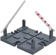 Interactive Train Track Plaything Railing Barricade Model Simulation Barricade Toy Railway Road Block for Boys Girls