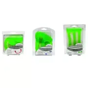 CanDo Jelly Expander Single, Double and Triple Tube Exercier Kit, Medium, Green