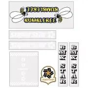 BumbleBee - BMX white outline DT solid HT decal set - old school bmx