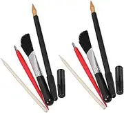 KALLORY Art Scraper Set 10pcs Scratch Pens Scratch Board Tools Stylus Pen for Art Education Diy Craft Projects