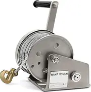 Heavy Duty Hand Winch Boat Trailer Winch Strap, Boat Trailer Winch Heavy Duty Rope Crank, Manual Operated Hand Crank Winch for Trailer, Boat or Towing