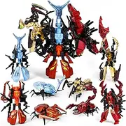 PatFine 11 Shapes Transforming Robot Toys for Kids 6+, 4 Packs STEM Transformed Action Figure, 4-in-1 Robot Alloy Model Toys, Birthday Gifts for Boys Girls Age 6 7 8 9 10+ Year Old