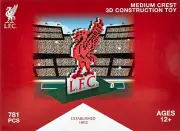 Official Licensed Liverpool FC BRXLZ Bricks 3D Football Club Crest Logo Building