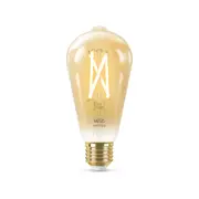 WiZ Smart Filament Globe ST64 E27 - Dimmable LED 7W, 640lm, Tunable White