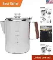 Camping Coffee Pot — America’s Favorite Percolator [12 cup]