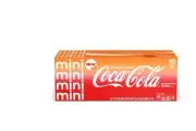 Coke Coca-Cola ORANGE CREAM Soda Pop (1) 10 Pk of 7.5 oz MINI Cans Coca Cola
