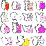 15 Pcs Cookie Cutter Set, AIFUDA Flower Cookie Cutter Animal Cracker Cookie Cutters Stainless Steel Cookie Cutters Baking Tool for Home Kitchen