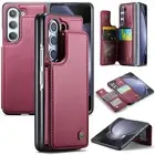 For Samsung Galaxy Z Fold 6 5 4 3 RFID Leather Flip Wallet Case with Card Holder