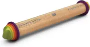Adjustable Rolling Pin With Removable Rings Multicolor