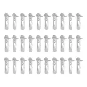 30pcs Self-Locking Bracket Clips Clear Plastic Locking for Furniture Kitchen