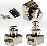 Stair Handrail Cut-Out Size 20mm 20pcs/Box Mini Latch Cabinet Lock Push Lock for Motorhome Caravan Support Rail