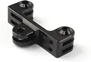 Aluminum Dual Twin Mount Adapter for GoPro Hero 4 5 6 7 8 9 Black Silver Session, AKASO/Campark/YI & Other Cameras