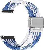 [yanghongyua] Universal 22mm Watch Strap, Replaceable Nylon Watch Strap for Samsung Galaxy Watch 3 45mm with Metal Buckle Nylon Watch Strap for Garmin vivoactive 4