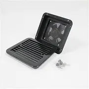 Xiaojiang Store 12V 4W Fridge Vent with Fan Fit for RV Trailer Caravan Side Air Strong Wind Exhaust Automobile Accessories Car Styling Camper (Color : Silver)